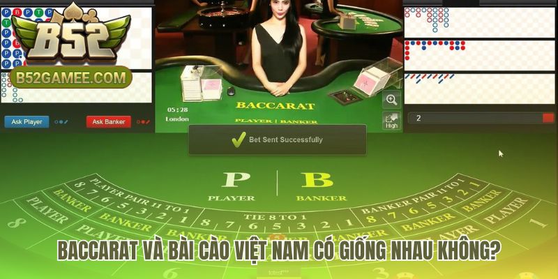 Baccarat và Bài Cào tương đồng mục tiêu nhưng khác về luật rút bài