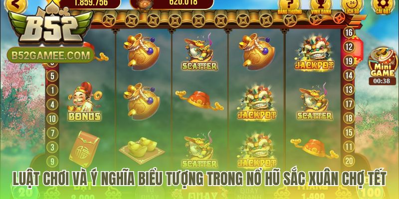 Các biểu tượng đặc trưng quyết định giá trị vòng quay