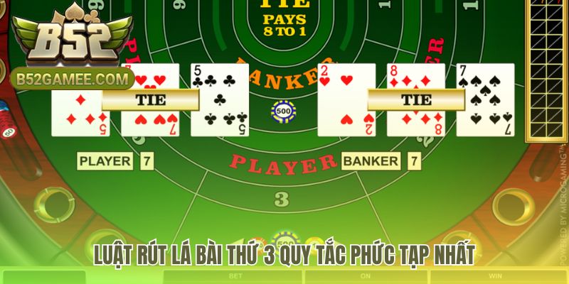 Luật chơi baccarat xét Player trước khi rút lá thứ ba